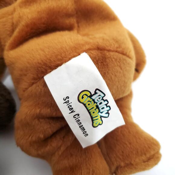 Vtg Plush Teddy Graham Bears Chunky & Chocolate Spicey Cinnamon 8" Collectible - Picture 7 of 11
